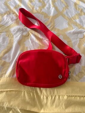 lululemon athletica Bright Red Crossbody Belt Bag